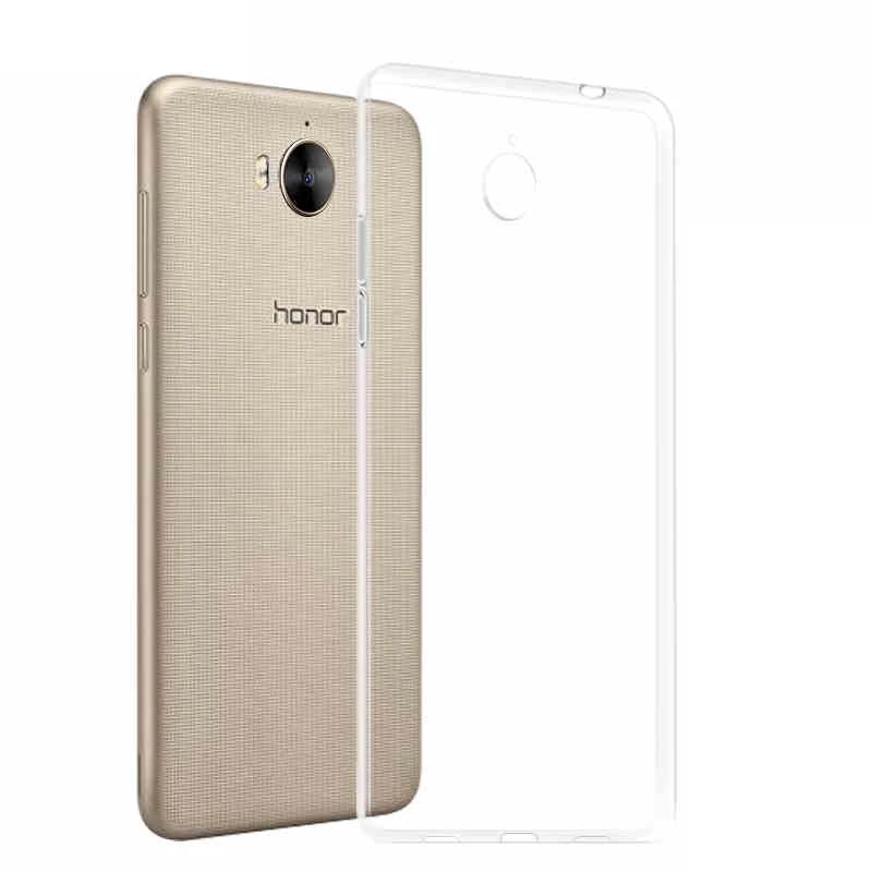 Чехол для Huawei Y6 2017 прозрачный ультратонкий Силиконовый противоударный ТПУ чехол