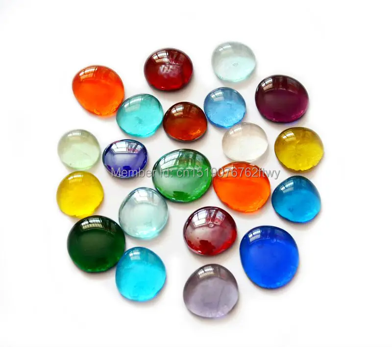 Домашний Декоративный 80 шт цветной кристалл камень ремесло стекло галька для
