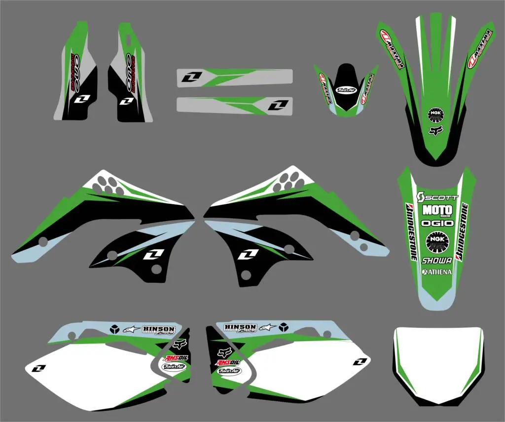 NICECNC 0240 графика и фоны наклейки Наборы для Kawasaki KX450F KXF450 2006 2007 2008 KX 450F KXF 450|sticker kit|decal