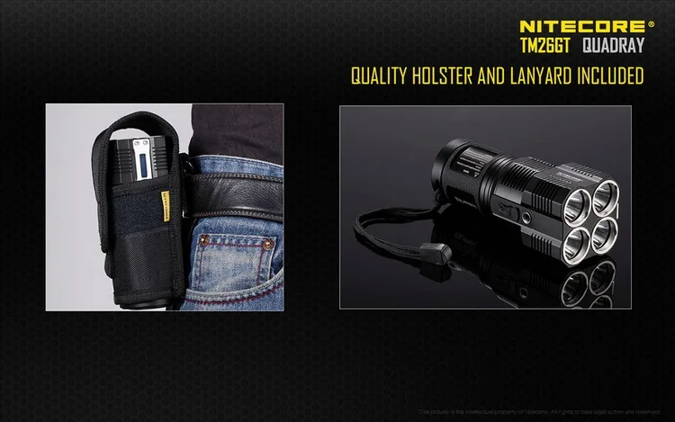 Topsale NITECORE крошечный Монстр TM26GT 704 м дальность луча 3500лм OLED дисплей охотничий фонарь фонарик 18650 батарея