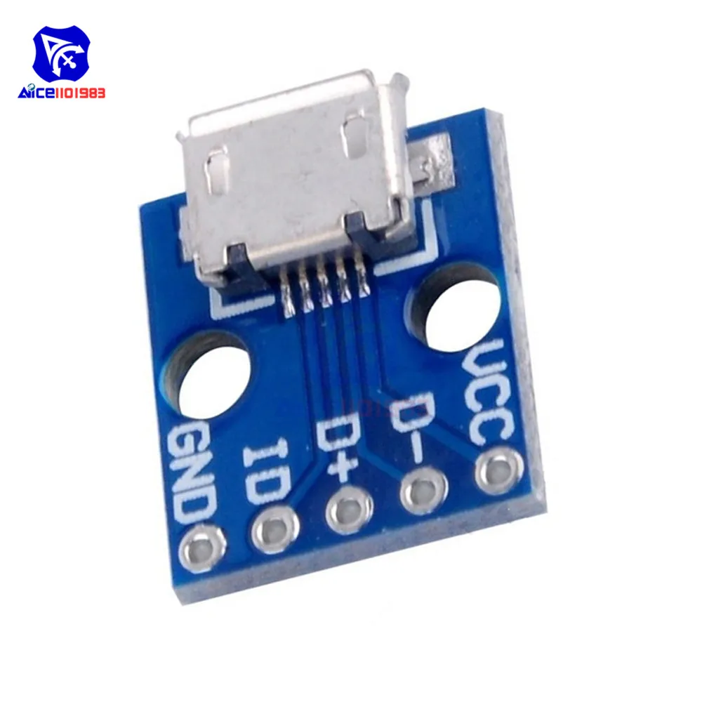 Diymore 10 шт./лот Micro USB секционная Питание модуль питания платы адаптера|module micro usb|usb