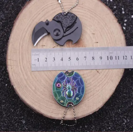 Складной нож для монет с фиксированным лезвием брелок ключей открывалка