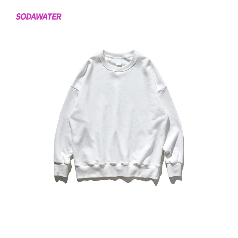 Женская Толстовка Оверсайз SODAWATER однотонный пуловер с длинным рукавом в японском