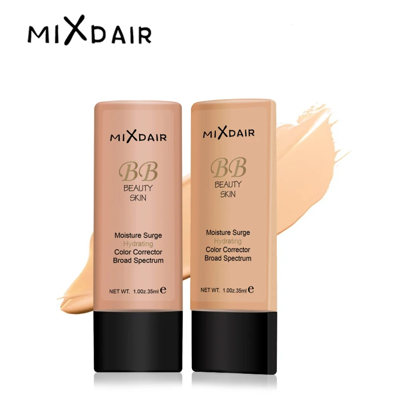 MIXDAIR крем-основа для лица, основа для макияжа, натуральная основа с полным покрытием, жидкий увлажняющий BB крем, отбеливающий консилер