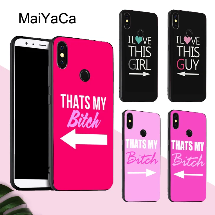 Чехол для влюбленных пары MaiYaCa POCO X3 F2 Pro чехол Red mi Note 8 8T 7 9 9S 9A 9C Mi 10 Lite A3|Бамперы| |