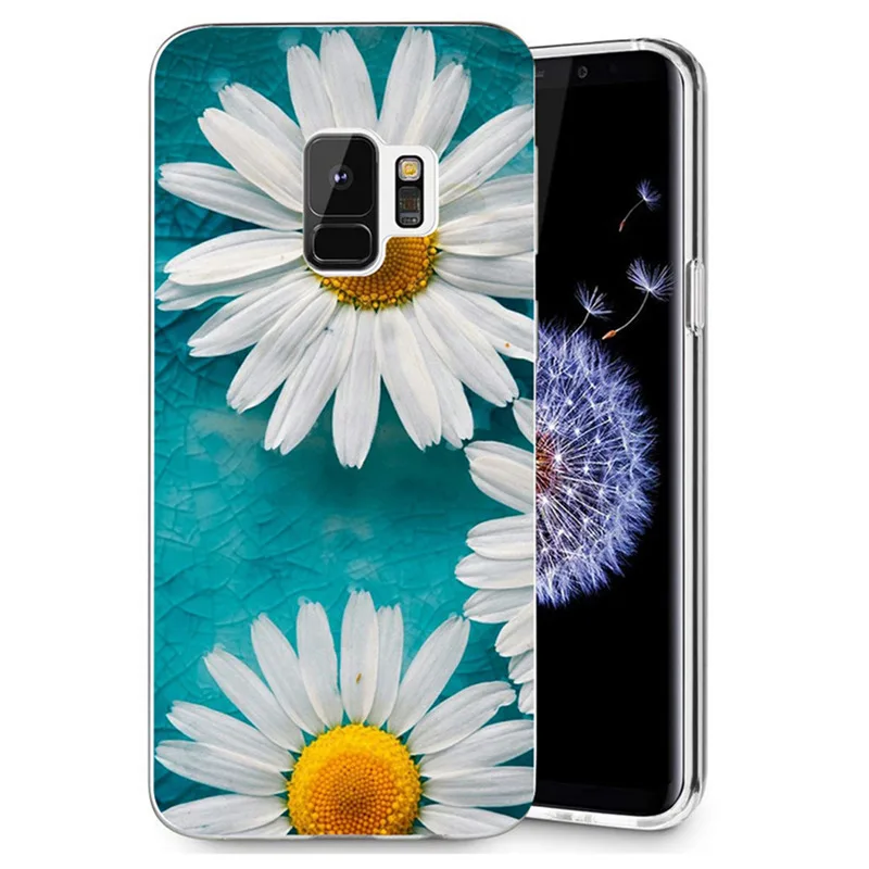 For Samsung Galaxy S9 S9Plus S8 Plus S7 edge Note 8 J320 J500 J530F J720 A3 A5 2017 TPU Soft Flora Face Painted Case E081 |