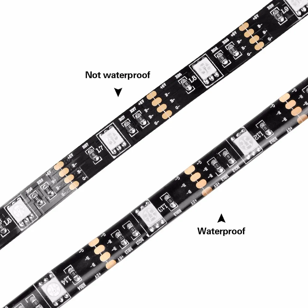 Светодиодный светильник с черной печатной платой 5 в постоянного тока 5050 SMD RGB USB