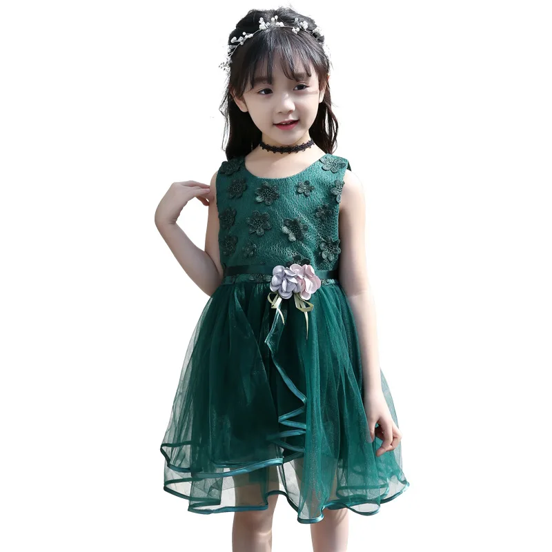 2018 Kids Princess Dress Baby Girls Summer Clothes Flower Dresses Children Clothing Vestido Infantil Enfant Fille Top Costume |