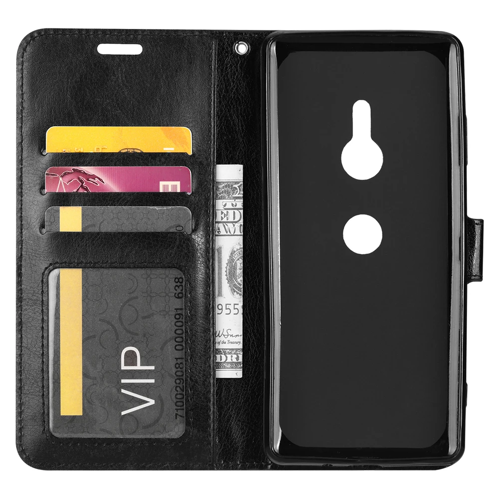 For Sony Xperia XZ3 Case 6.0 inch Luxury Wallet Leather Back Cover Phone Bags XZ 3 Flip PU | Мобильные телефоны и