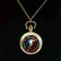 rainbow dash arcane circle my friendship is magic mlp inspired glass cabochon dome pocket watch