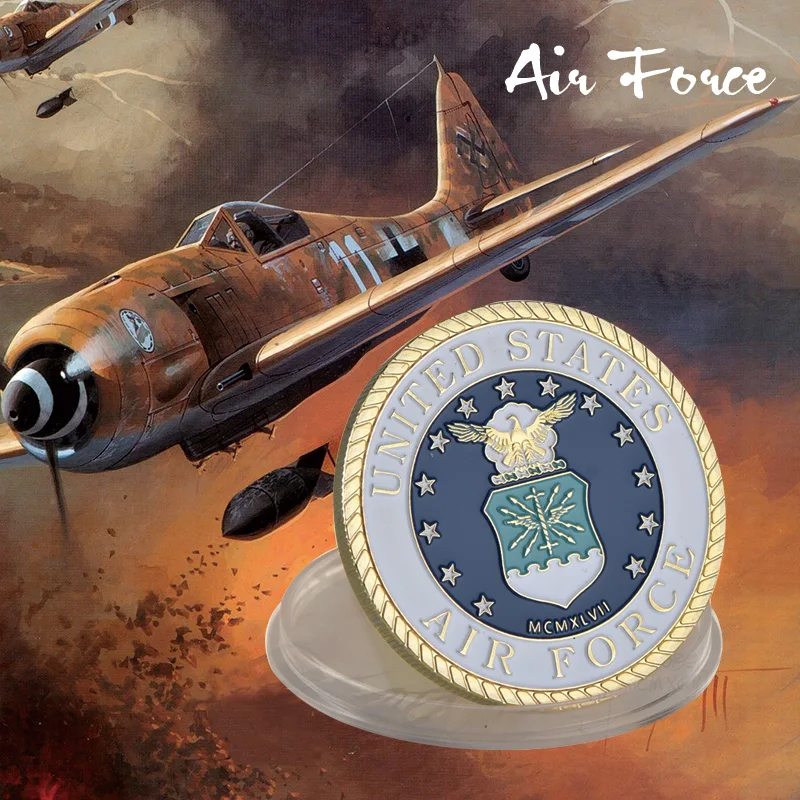 WR Gold коллекционные монеты United States Air Force Heros молитвенная коллекция монет реплики