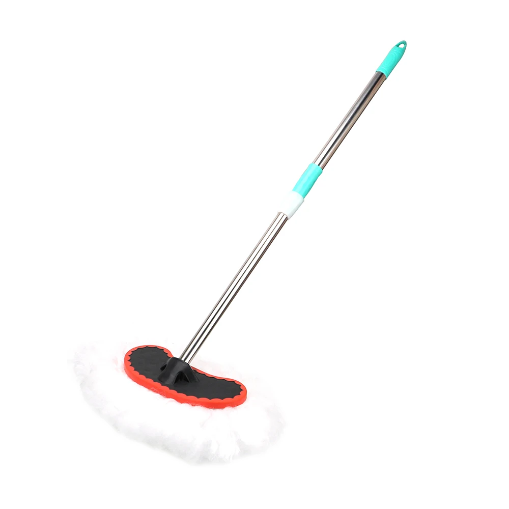 Car wash mop FORAUTO автомобильные щетки Регулируемая телескопическая щетка для мытья автомобиля мягкая молочная шелковая Швабра протирающая Швабра принадлежности для чистки - Цвет: Car wash mop