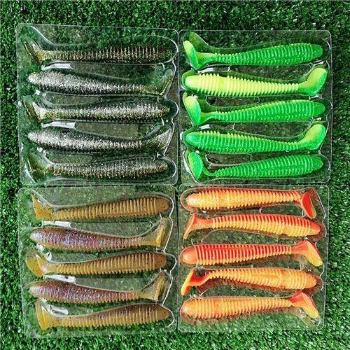 Noeby 20 шт. 12,4 г 12 см искусственные мягкие приманки червь Swimbaits джиг-головки нахлыстом силиконовой резины рыбья - Цвет: 20pcs S3102 05070911