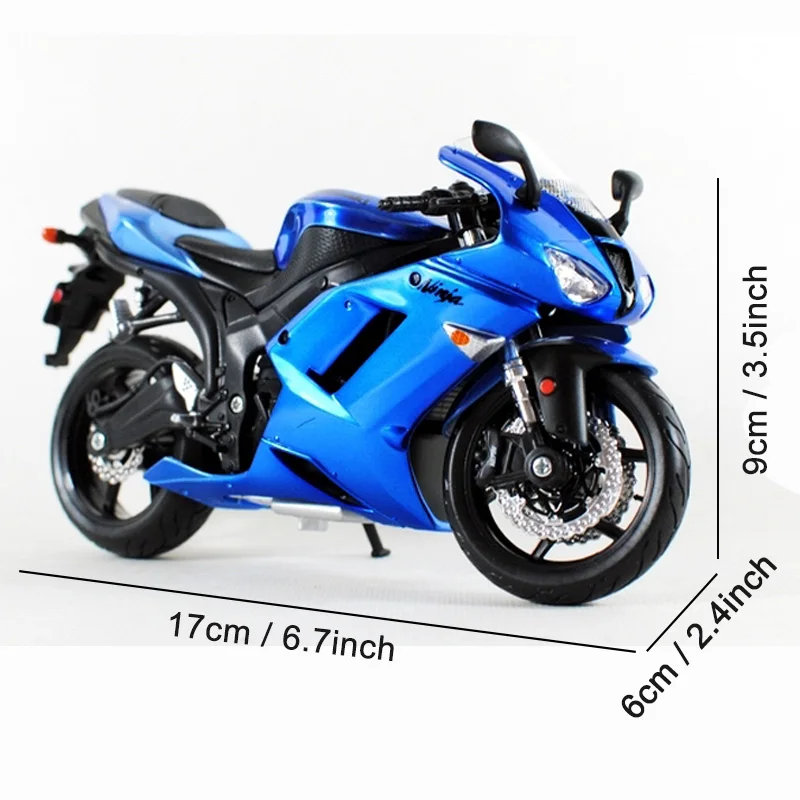

1:12 Maisto Motorcycle Toy Nija ZX-6R Alloy Motorcycle Assembled Motor Building Kits Kids Toys