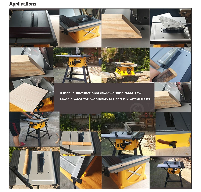 1.5kw 8 ''/210 мм для домашнего использования и DIY Настольная пила для резки электрическая циркулярная пила