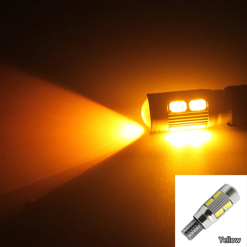 Цвет: желтый Meetrock 1 шт. стайлинга автомобилей авто светодиодный T10 194 W5W 10 smd 5730 светодиодный светильник лампы светодиодный светильник парковки T10 светодиодный автомобильный боковой светильник - Испускаемый цвет: Цвет: желтый