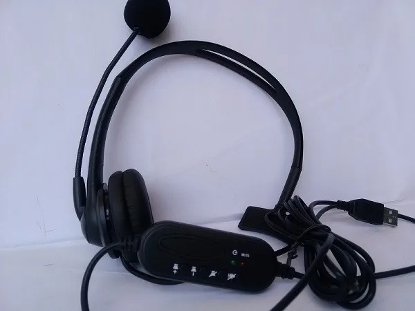 Наушники громкой связи с USB разъемом моноуральная гарнитура центр вызова