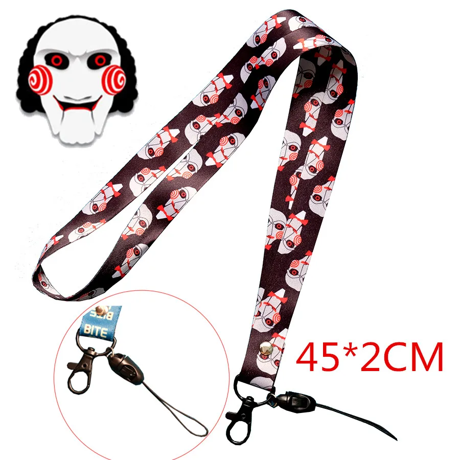 James Wan Saw Mask Cell Phone Rope Chain Camera Strap Clip Cord Charm Lariat Lanyard Keychain fANS GIFT 45X2CM | Украшения и
