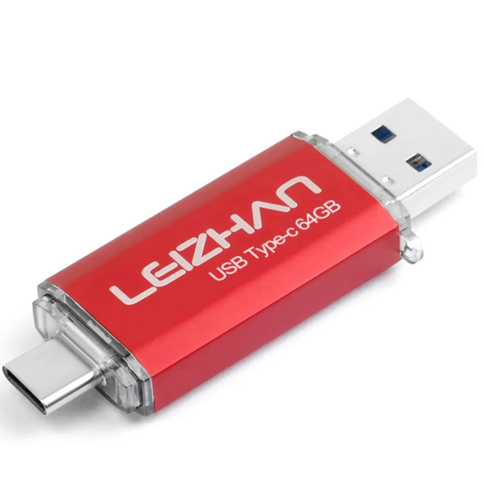 LEIZHAN USB C флеш накопитель 3 0 256 ГБ 128 Гб 64 32 16 тип c фотобарабан для Huawei P20 Galaxy S10 S9 S8