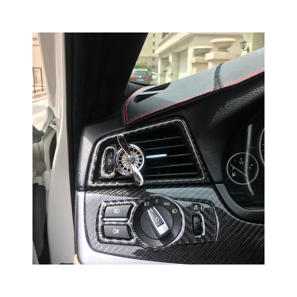 Для BMW F10 f07 F01 F25 F26 интерьер из углеродного волокна переключатель фар кнопки