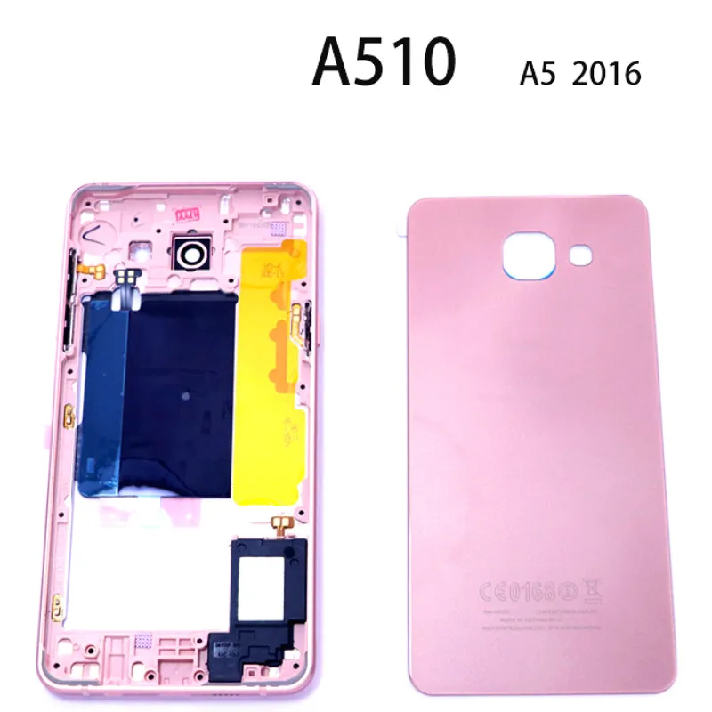 Задняя крышка из стекла для Samsung Galaxy A5 2016 запасной корпус задней панели батареи