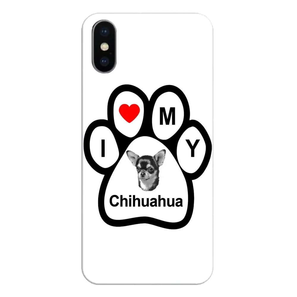 Силиконовый чехол для телефона Xiaomi Redmi 4X S2 3S Note 3 4 5 6 6A Por Pocophone F1 Mi Design I Love My Chihuahua Dog