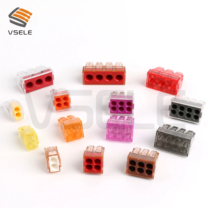 10 шт. разъемы VSELE для проводов|push wire connector|push wiring connectorpush connector |
