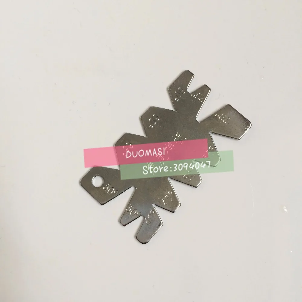 1 шт. Серебристая резьба из нержавеющей стали инструмент для измерения угла