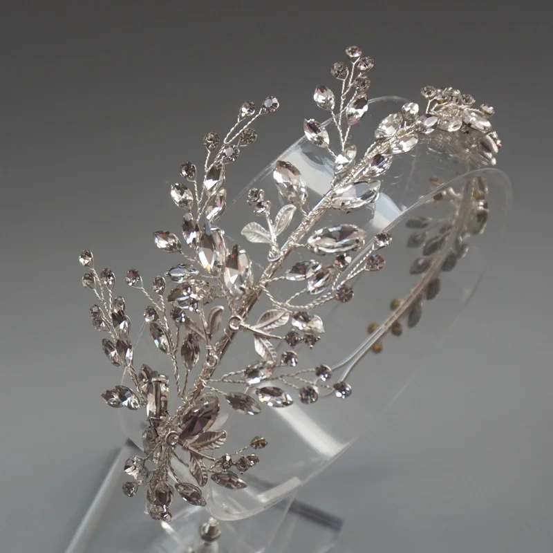 6 шт./лот Свадебная повязка на голову с кристаллами тиара ручной работы Свадебный