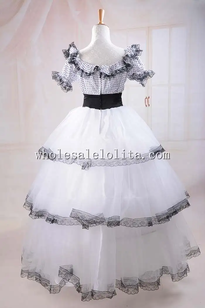 Новые шелковые короткие доставка Южная Белль костюм викторианское платье на