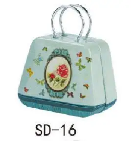 SD16 12 шт., маленькая жестяная коробка в форме мини-флага, для монет, конфет, украшений, маленькая сумка для хранения Zakka, коробка 3,5x5,5X3,5 см - Цвет: SD16