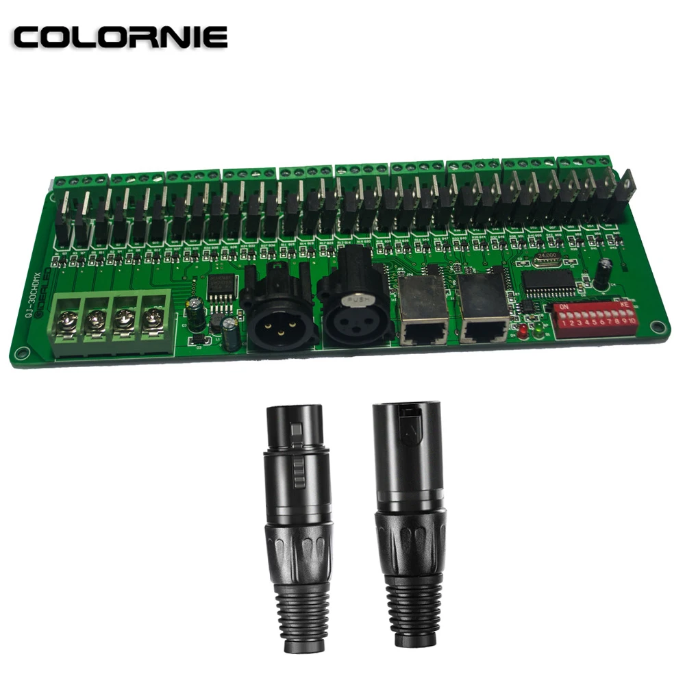 30 каналов DMX декодер RGB Светодиодные полосы света rgb контроллер DC9V-24 V DMX контроллер для светодиодной полосы света жесткий бар