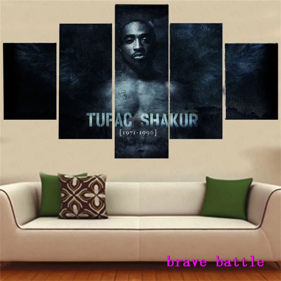 The Rapper Acid Tupac Canvas Painting Living Room Home Decor Modern Mural Art Oil #01 | Дом и сад