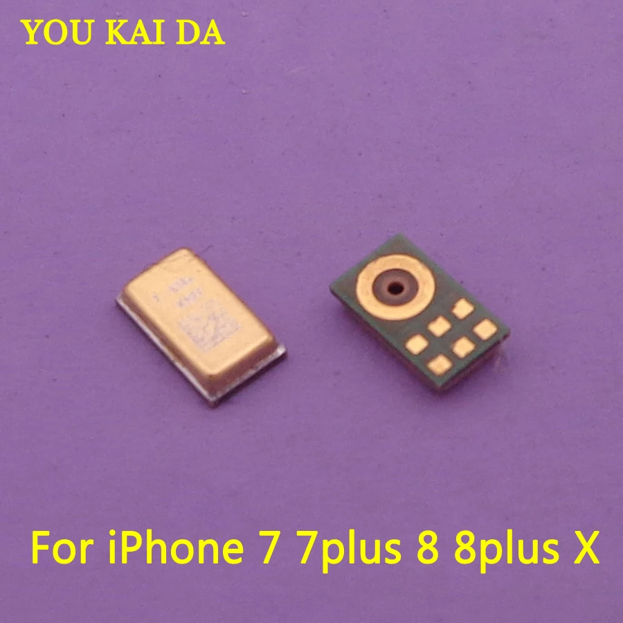 2 шт. новинка микрофон для iPhone 4 фотовспышка 5C 7 6 6G 6S Plus 8 X десять запасные части