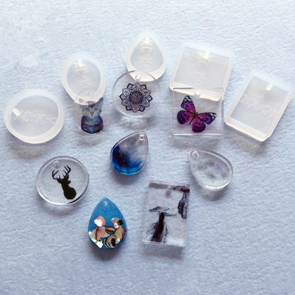 5 шт./компл. капли воды эпоксидной смолы с украшением в виде кристаллов