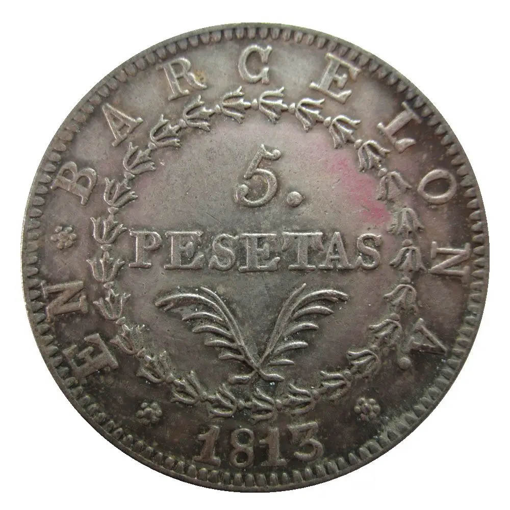 1813 Дата 1731 1809 1813 1869 1873 Испания Reales копия монет - Цвет: 1813