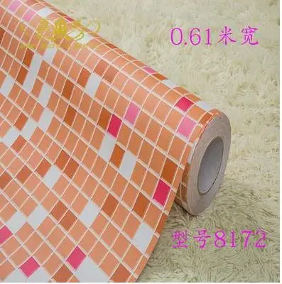 Настенные водонепроницаемые обои для кухни ванной и туалета с мозаичным