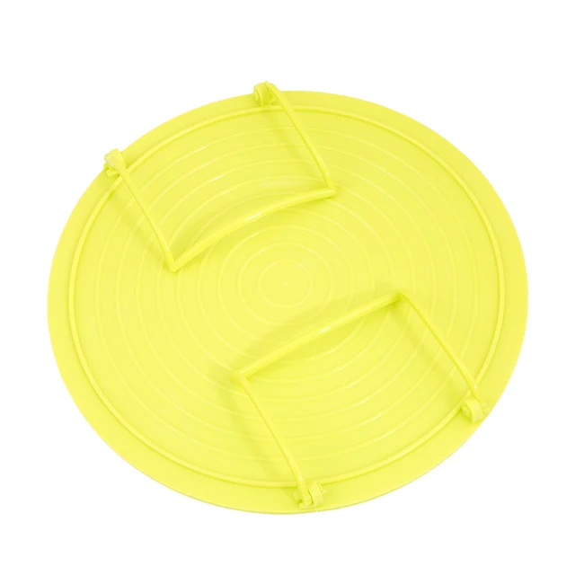 yellow 3 цвета микроволновая печь пластиковая подставка многофункциональная кухонная сушилка для тарелок пластиковый укладчик крышка и охлаждающая стойка кухонный инструмент MA892916 - Цвет: yellow