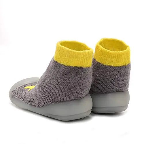 Детские пинетки детские носки с резиновой подошвой Нескользящие дышащая детская