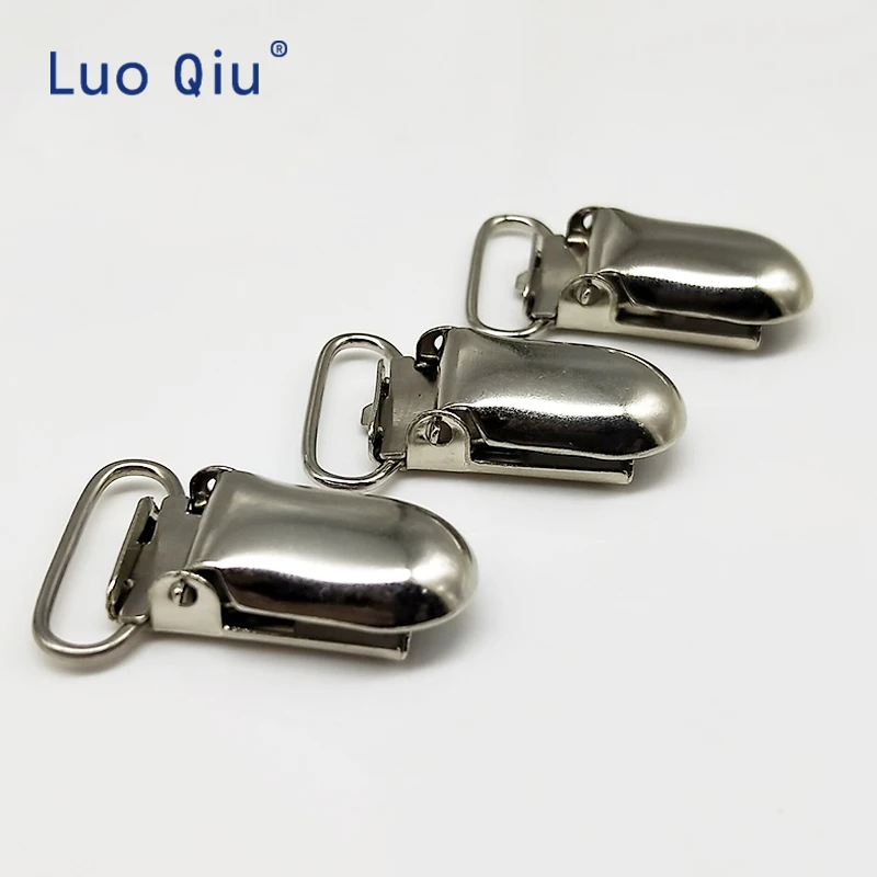 Luo Qiu 5 шт./лот U форма 35*20 мм Серебристые подтяжки зажимы для брюк практичные клипса