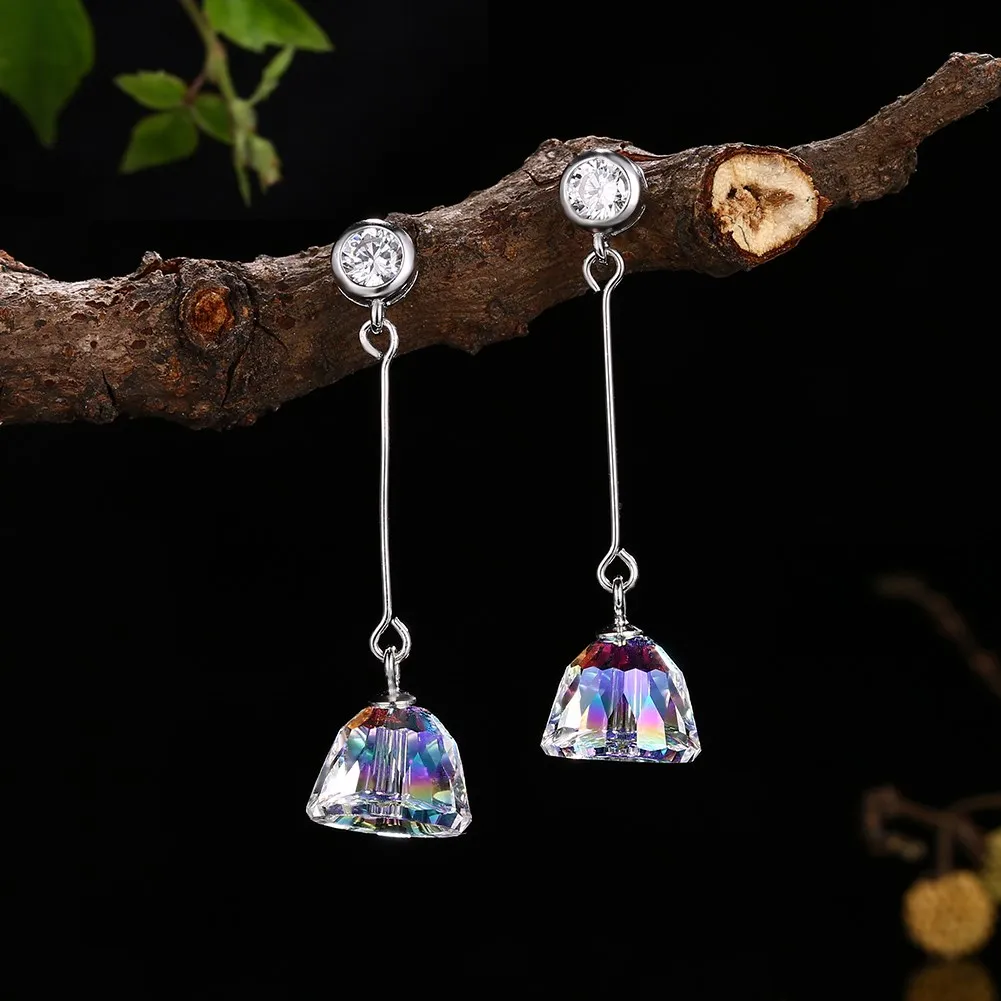 

Серьги-подвески женские из серебра 925 пробы, ААА