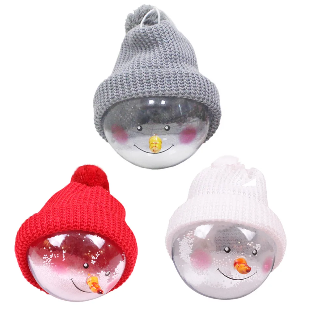 Multicolor 3 шт, рождественские детские игрушки висит дерево шар украшения Xmas садовый декор Новогоднее украшение Ornements de noel Q3 - Цвет: Multicolor