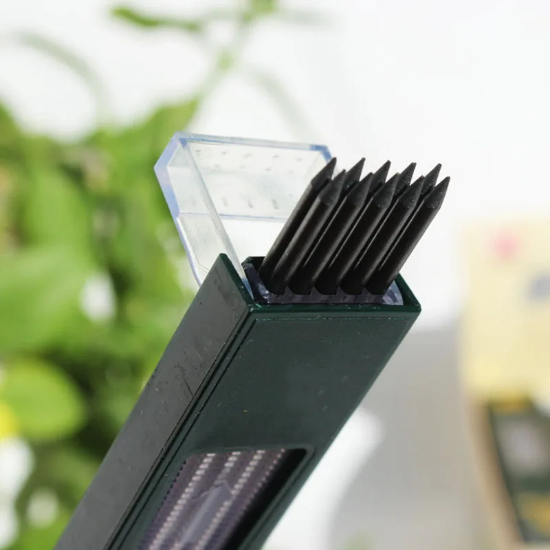 10pcs/box 2B/HB 2mm Black Mechanical Pencil Leads Chancery Refill 120mm Length Lead Replacement Office School Stationery|Механические