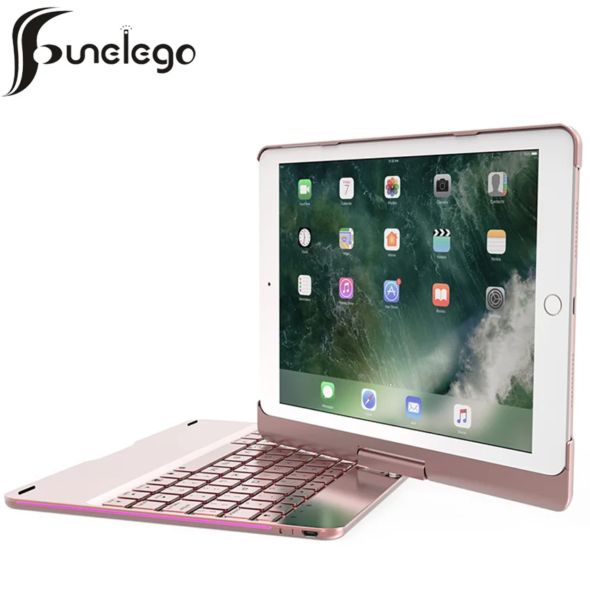Funelego для IPad Pro 9 7 чехол клавиатуры F180S видов цветов LED подсветка с полным