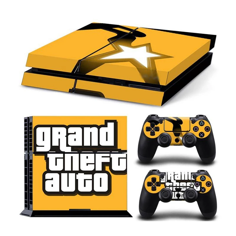 Виниловая оболочка для Dualshock4 геймпада Playstation 4 наклейка Grand Theft Auto 5 консоли PS4 |