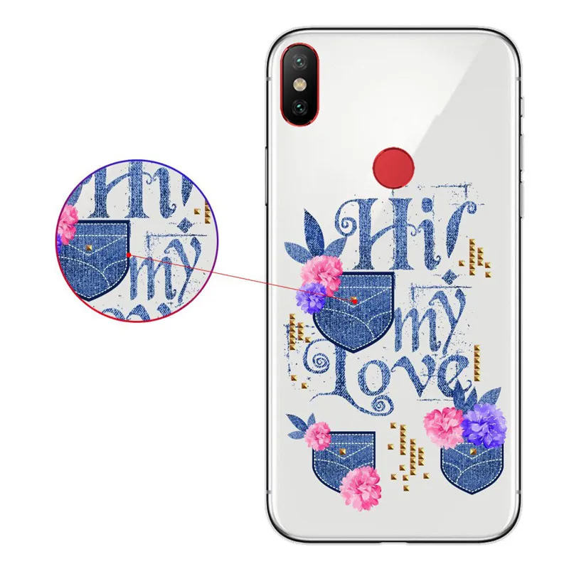 Чехол для Xiaomi Mi 8 мобильный телефон прозрачная задняя крышка чехол с защитой от