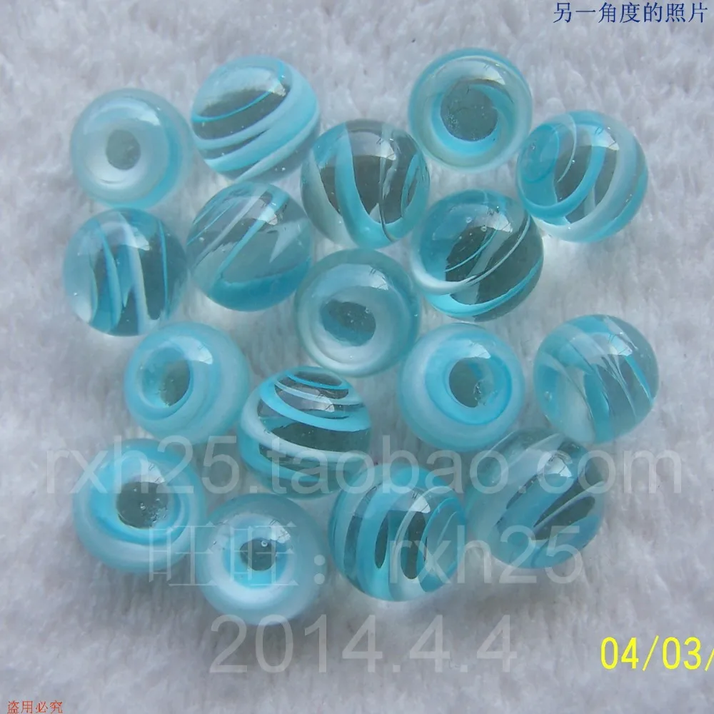 Бесплатная доставка 20 шт./лот чудесный шар морской синий белый провод 16 мм