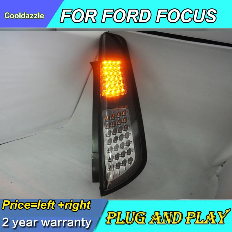 2005 2006 2007 2008 2009 2010 2011 год для Ford Focus Хэтчбек полный светодиодный задний фонарь с