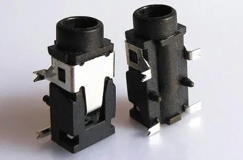 10 шт. 3 5 мм Женский аудио разъем 4 Pin SMT SMD Разъем для наушников PJ 321A|Соединители| |