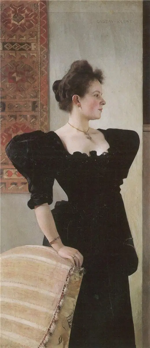 

Handmade oil painting reproduction Portrait of Marie Breunig by Gustav Klimt
